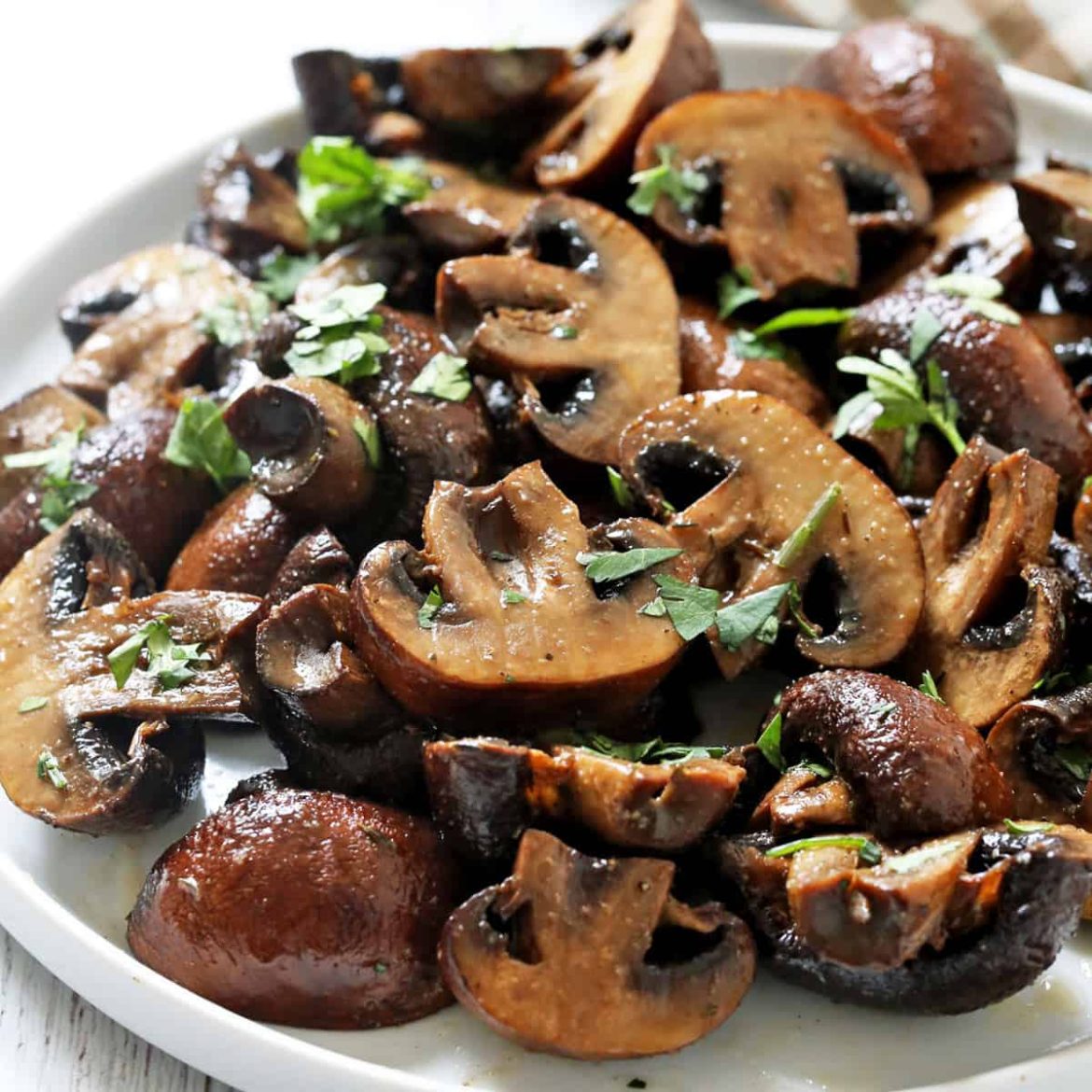 Roasted Mushrooms with Butter and Garlic - Healthy Recipes Blog